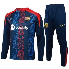 Barcelona Sweatshirt Za Trening Četvrt Zip 2024-25 Navy